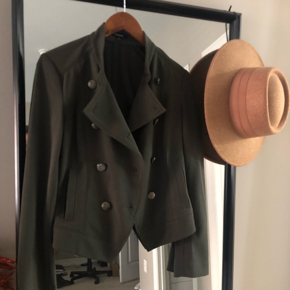 Express military green moto utility jacket - Picture 2 of 3